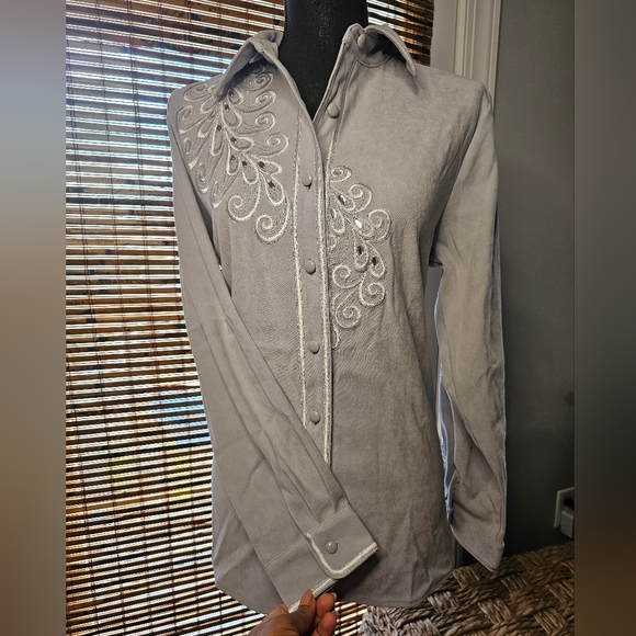 Bob Mackie Tops - 90's Bob Mackie Wearable Art Blouse